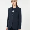Cotton jersey blazer, navy Cotton jersey blazer, navy