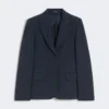 Cotton jersey blazer, navy Cotton jersey blazer, navy
