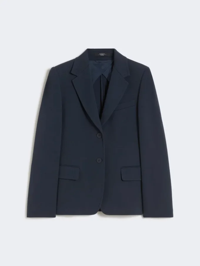 Cotton jersey blazer, navy Cotton jersey blazer, navy
