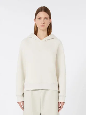 Cotton jersey sweatshirt, sand