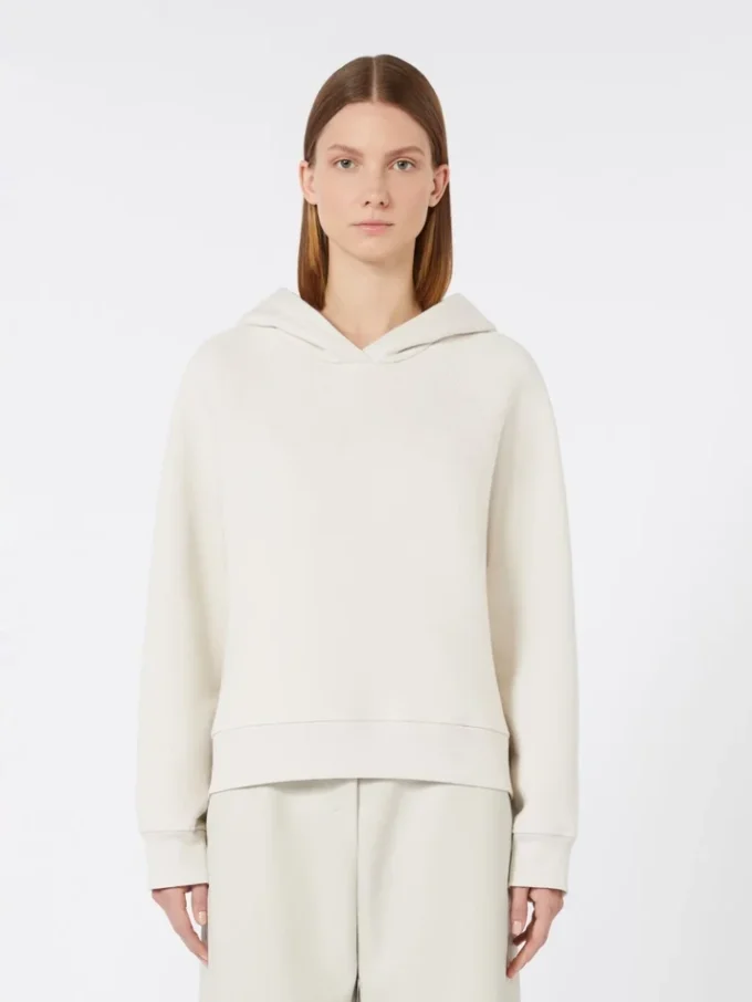 Cotton jersey sweatshirt, sand