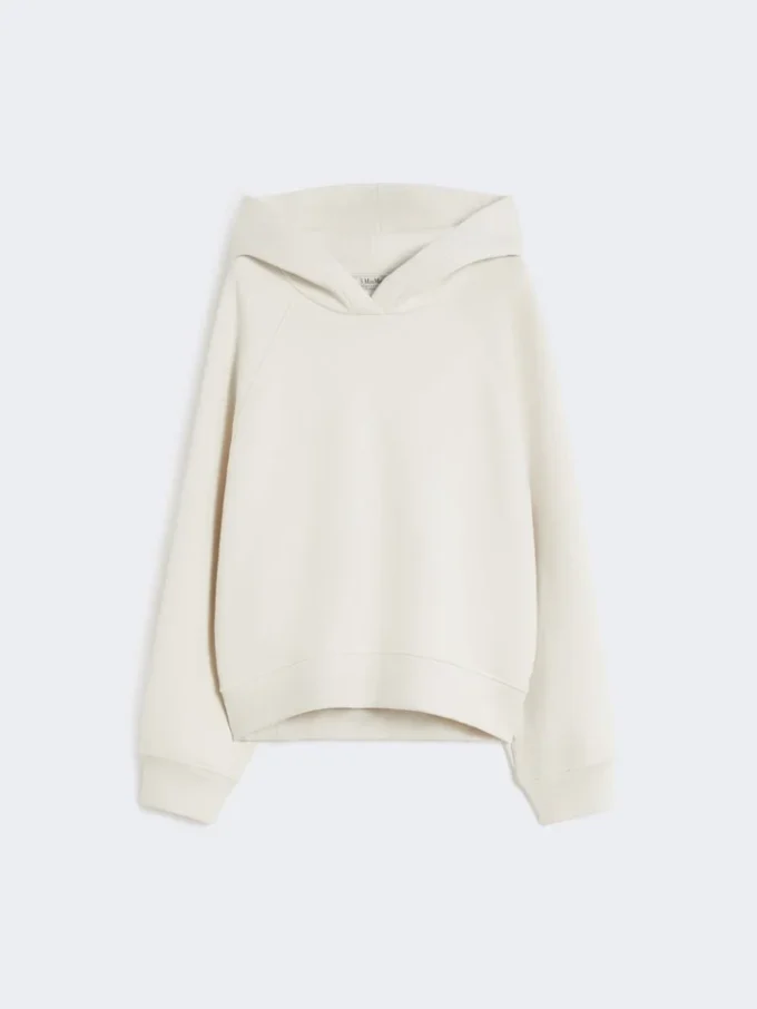 Cotton jersey sweatshirt, sand