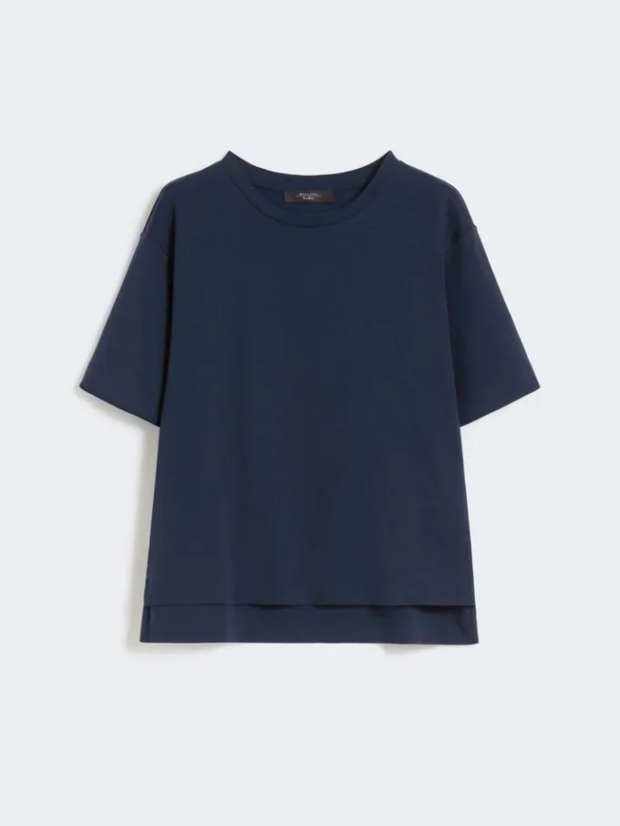 Cotton jersey t-shirt, navy