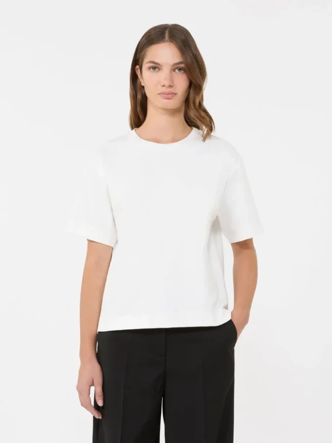 Cotton jersey t-shirt, white