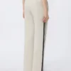 Cotton jersey trousers, ecru Cotton jersey trousers, ecru