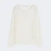 Cotton mesh jumper, optical white