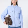 Cotton oxford shirt, light blue