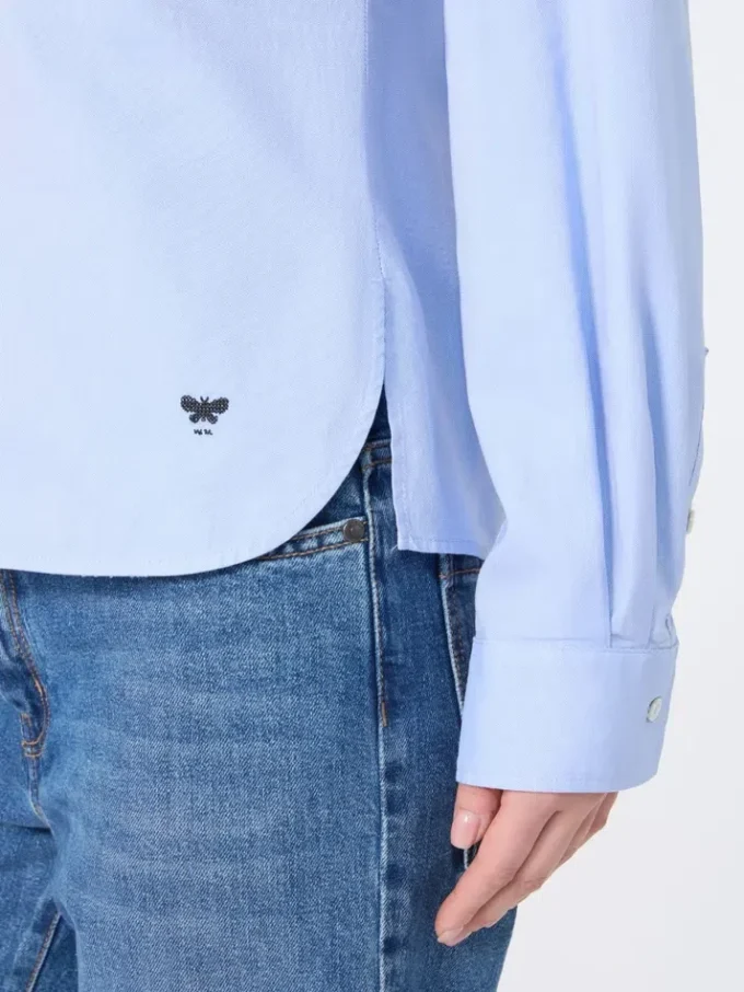 Cotton oxford shirt, light blue