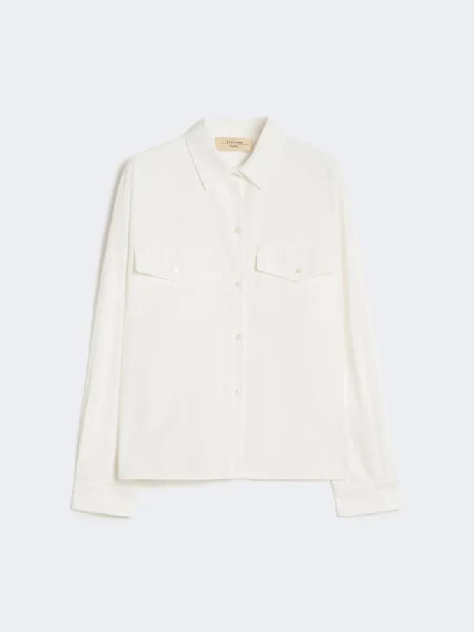 Cotton oxford shirt, white