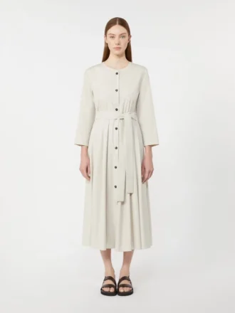 Cotton poplin dress, ice