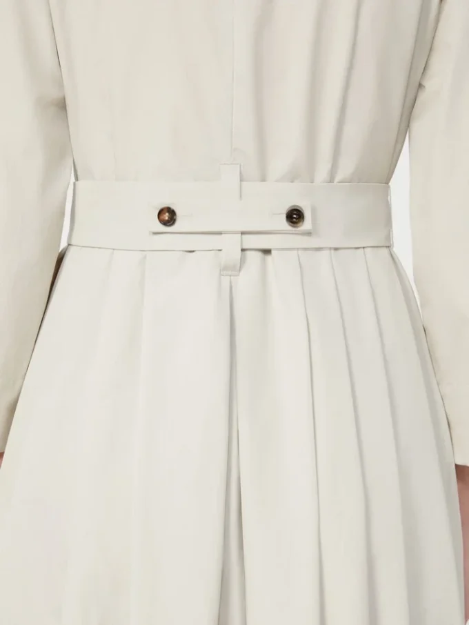 Cotton poplin dress, ice