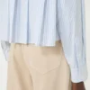Cotton poplin shirt, light blue