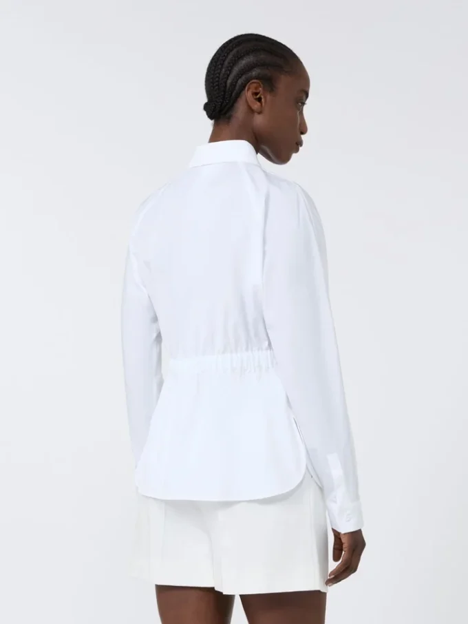 Cotton poplin shirt, optical white