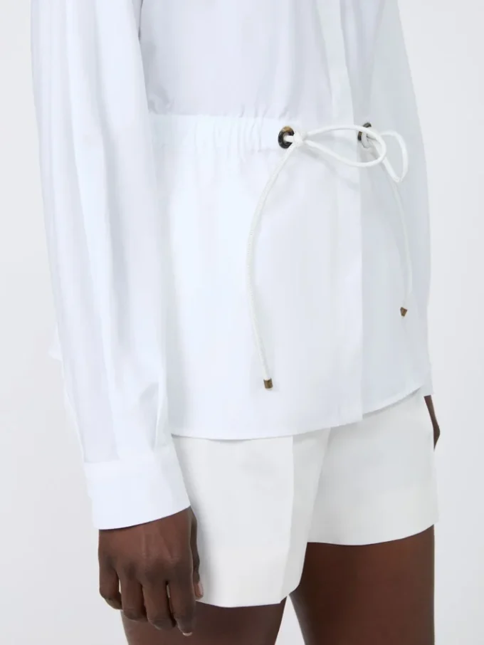 Cotton poplin shirt, optical white
