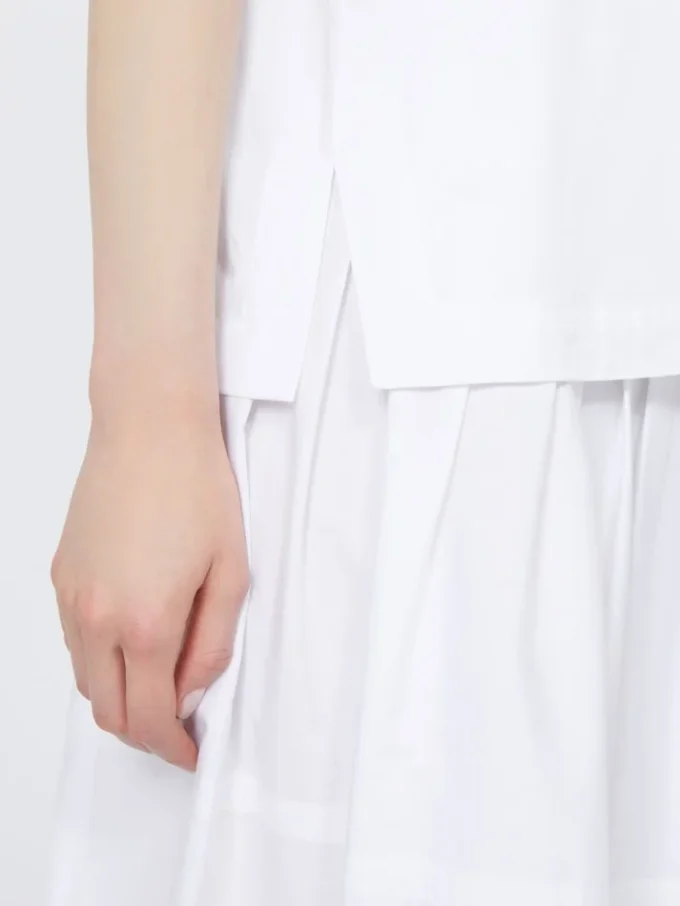 Cotton poplin shirt, optical white