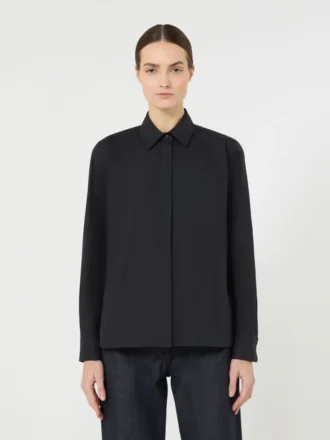 Cotton poplin shirt, ultramarine