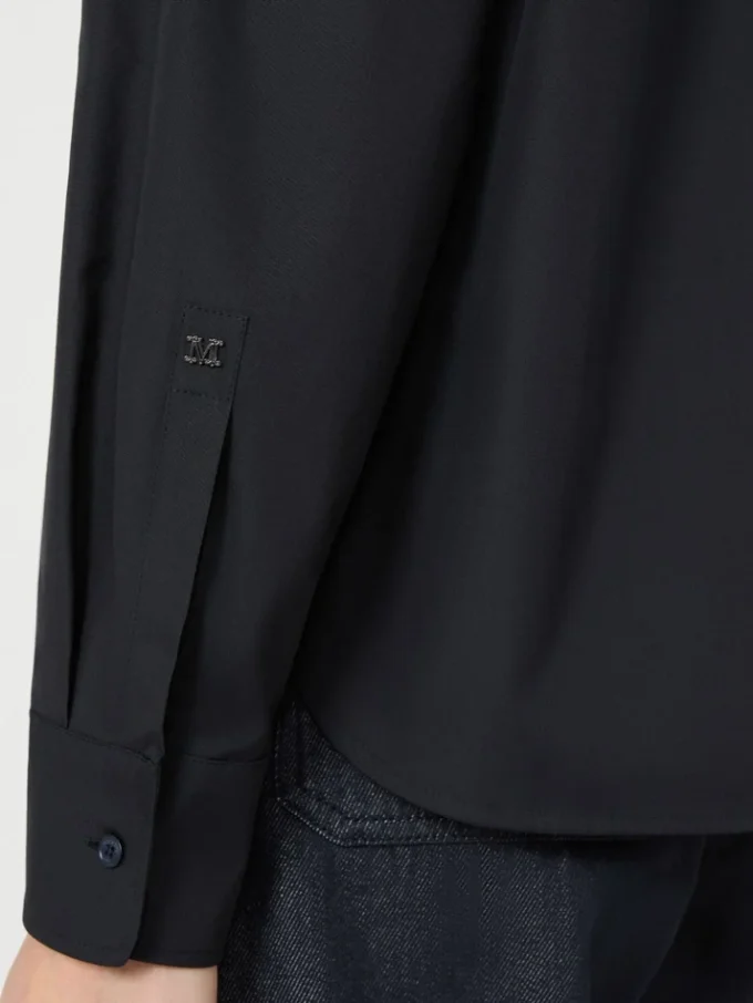 Cotton poplin shirt, ultramarine