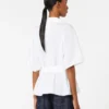 Cotton poplin shirt, white