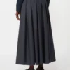 Cotton poplin skirt, ultramarine