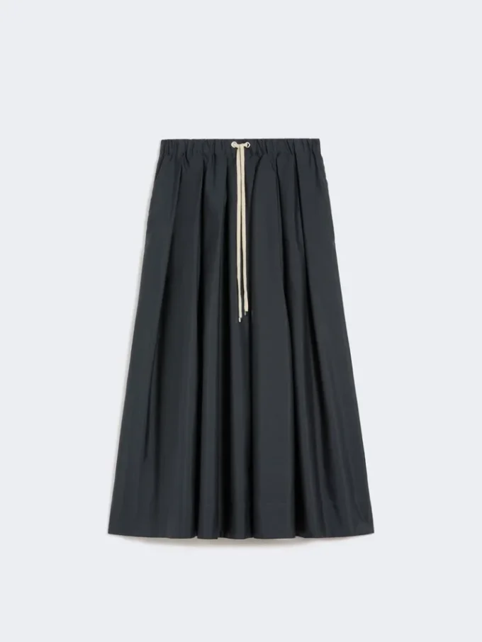 Cotton poplin skirt, ultramarine