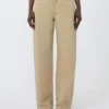 Cotton satin baggy trousers, colonial