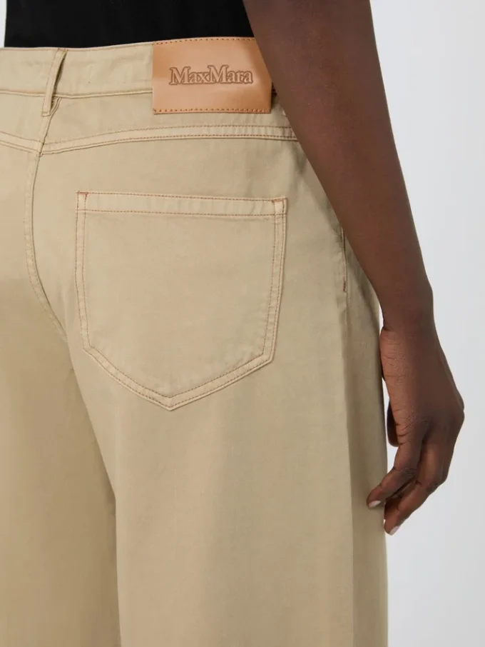 Cotton satin baggy trousers, colonial
