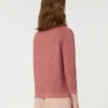 Cotton sweater, antique rose