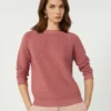 Cotton sweater, antique rose