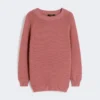 Cotton sweater, antique rose