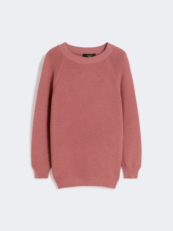 Cotton sweater, antique rose