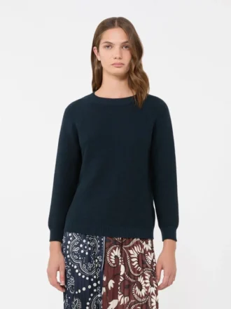 Cotton sweater, navy