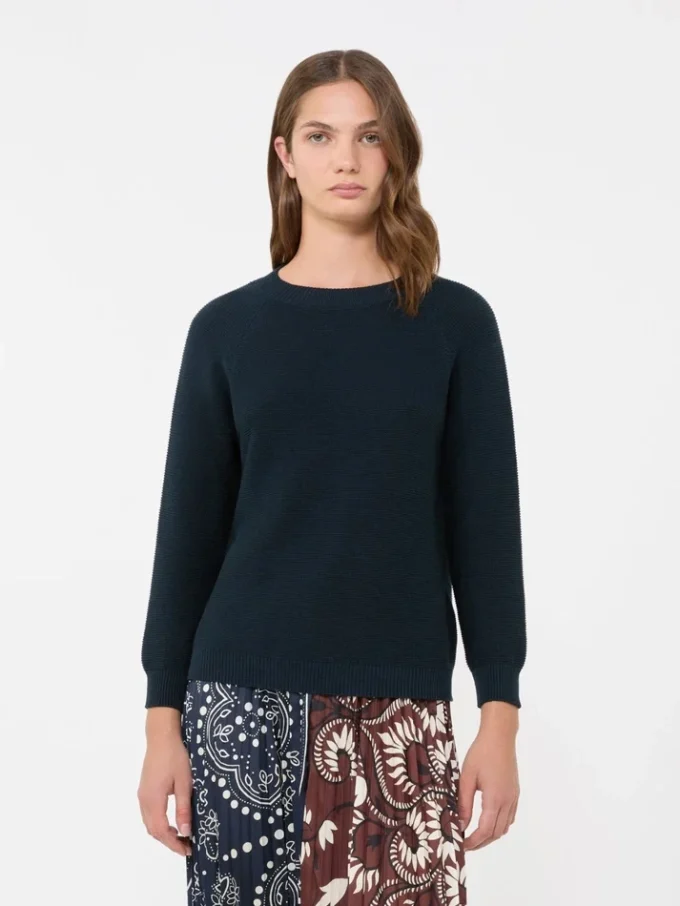 Cotton sweater, navy