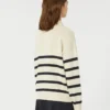 Cotton yarn jumper, navy