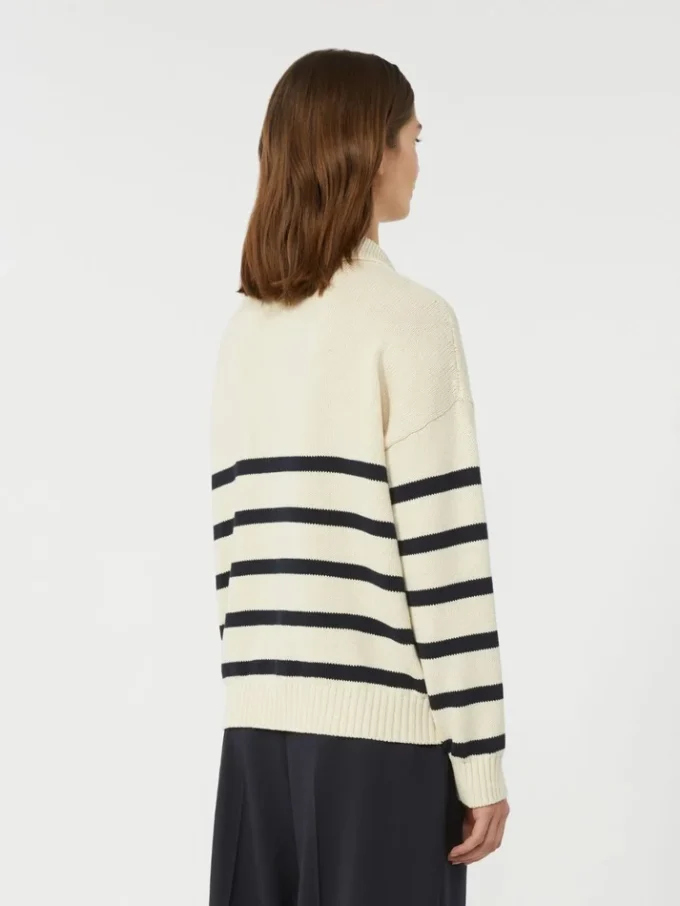 Cotton yarn jumper, navy