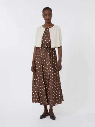 Cotton yarn shrug, white