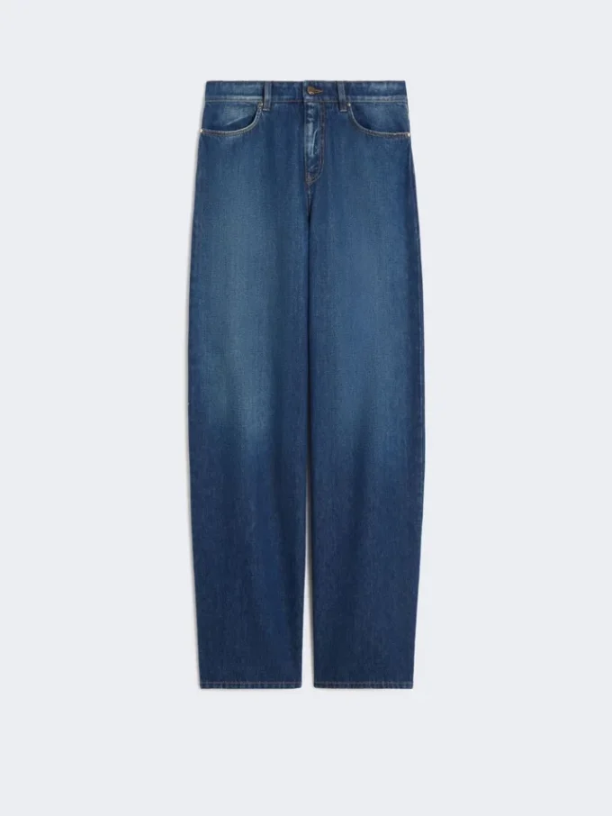 Denim baggy jeans, navy