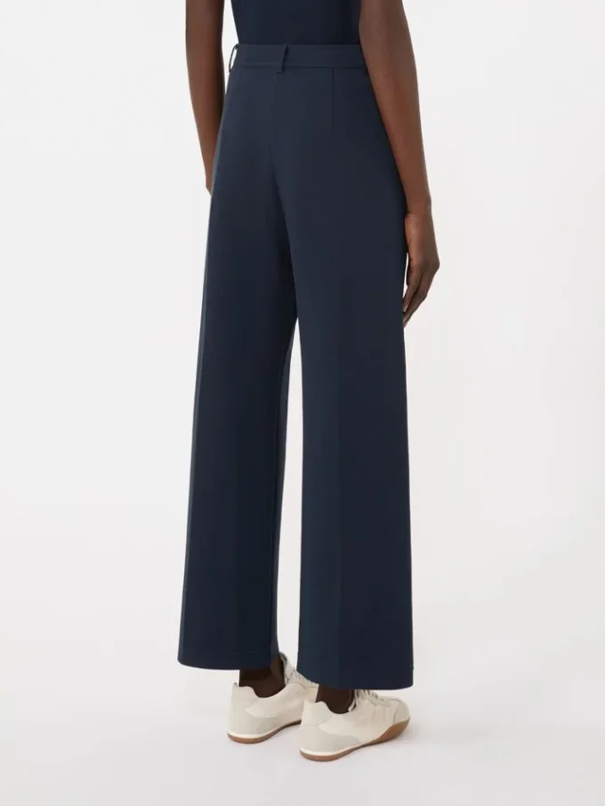 Double-faced jersey trousers, navy Double-faced jersey trousers, navy