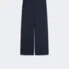 Double-faced jersey trousers, navy Double-faced jersey trousers, navy