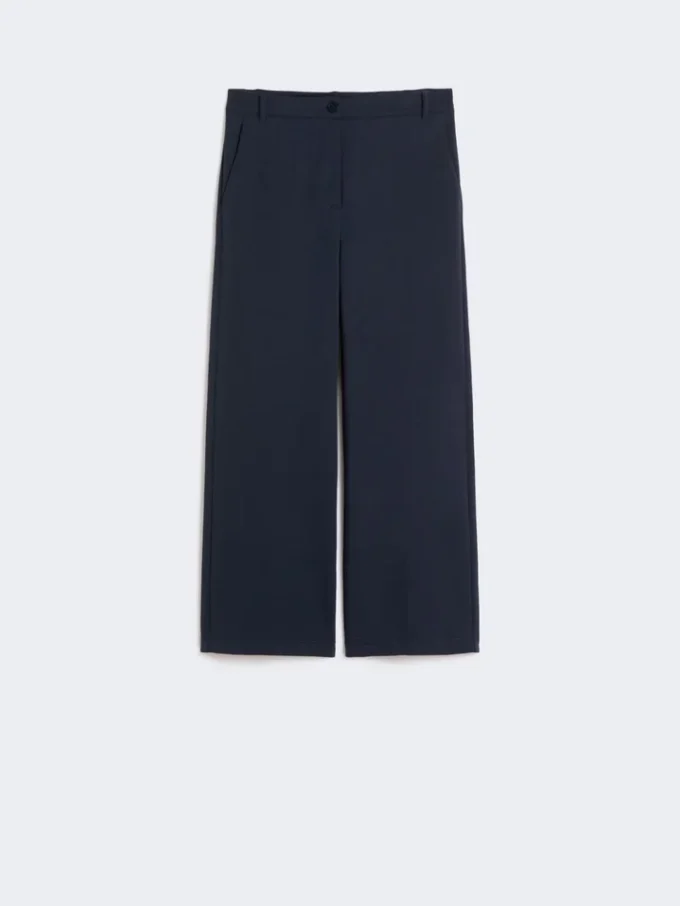 Double-faced jersey trousers, navy Double-faced jersey trousers, navy