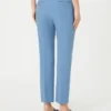 Double-faced viscose canvas trousers, light blue