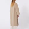 Double-faced wool-blend coat, camel