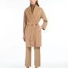 Double-faced wool robe coat, camel Double-faced wool robe coat, camel