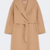 Double-faced wool robe coat, camel Double-faced wool robe coat, camel
