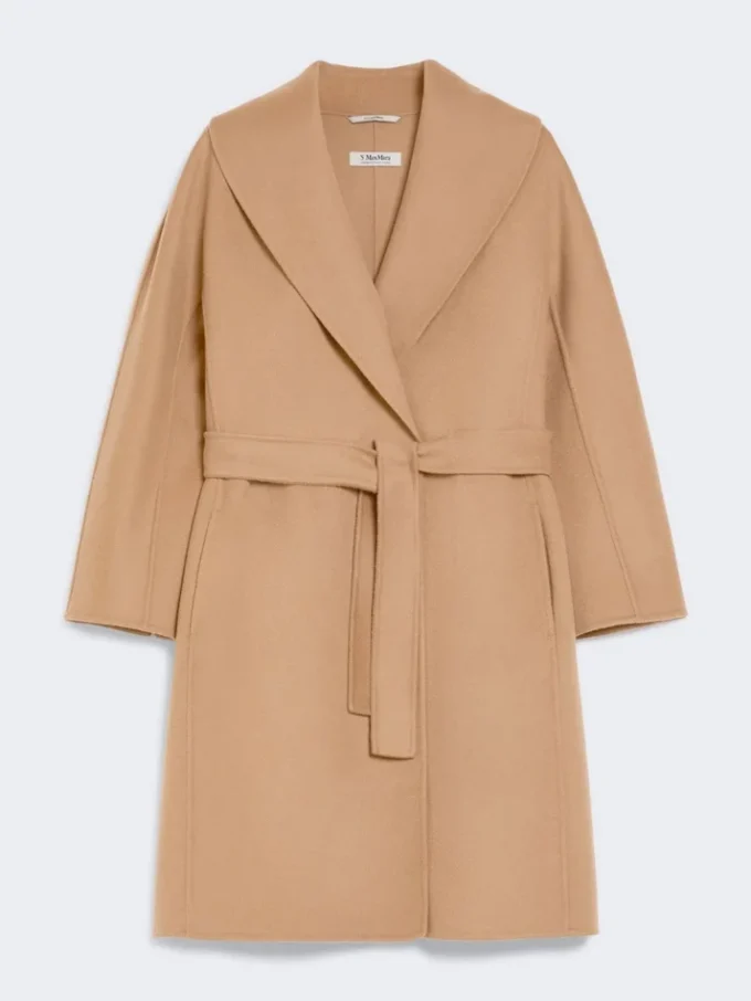 Double-faced wool robe coat, camel Double-faced wool robe coat, camel