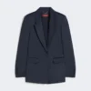 Envers satin blazer, midnightblue