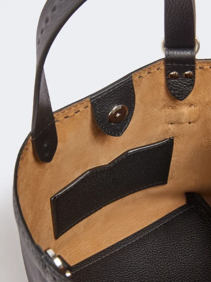 Extra-small leather archetipo bag, black Extra-small leather archetipo bag, black