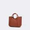 Extra-small leather marine bag, rust