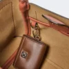 Extra-small leather marine bag, rust