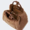 Extra-small teddy-fabric marine bag, camel Extra-small teddy-fabric marine bag, camel