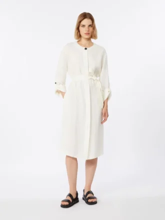 Faded linen dress, natural